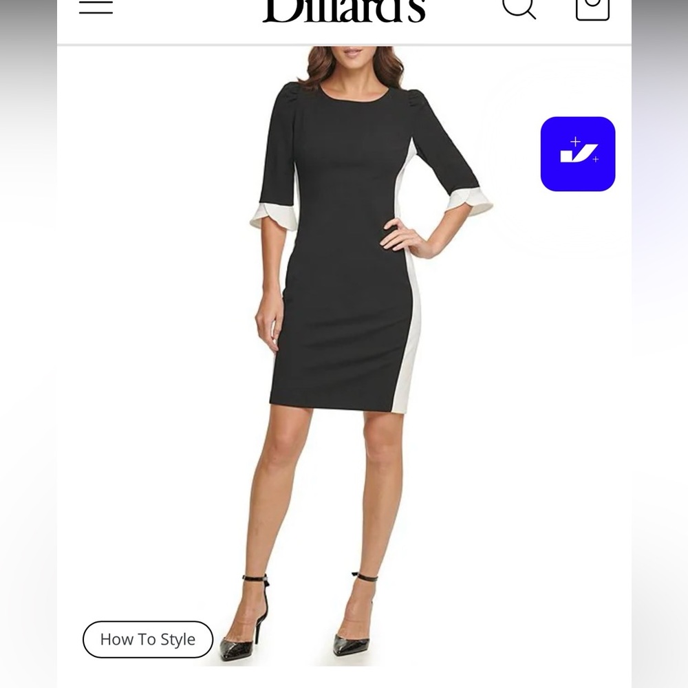Elegant Black and White Dress